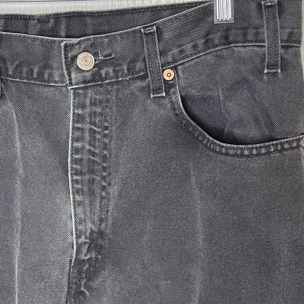 Levi’s 550 classic straight leg denim men’s jeans black 34 waist zipper fly